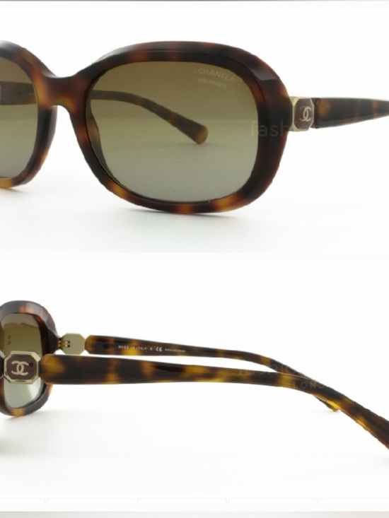 CHANEL Accessories - CHANEL Tortoiseshell Oval Sunglasses with Brown Gradient Lenses